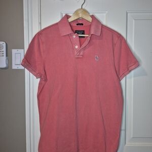 Abercrombie & Fitch Pink Polo Shirt